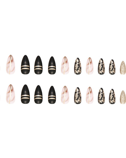 Elegant Minimalist Press-On Nail Set (24pcs) (DESIGN 7475)