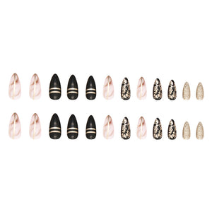 Elegant Minimalist Press-On Nail Set (24pcs) (DESIGN 7475)