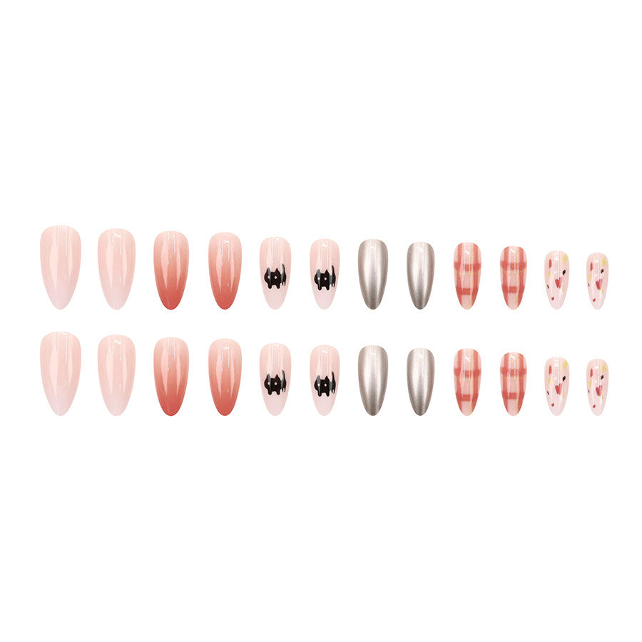 Elegant Minimalist Press-On Nail Set (24pcs) (DESIGN 7663)