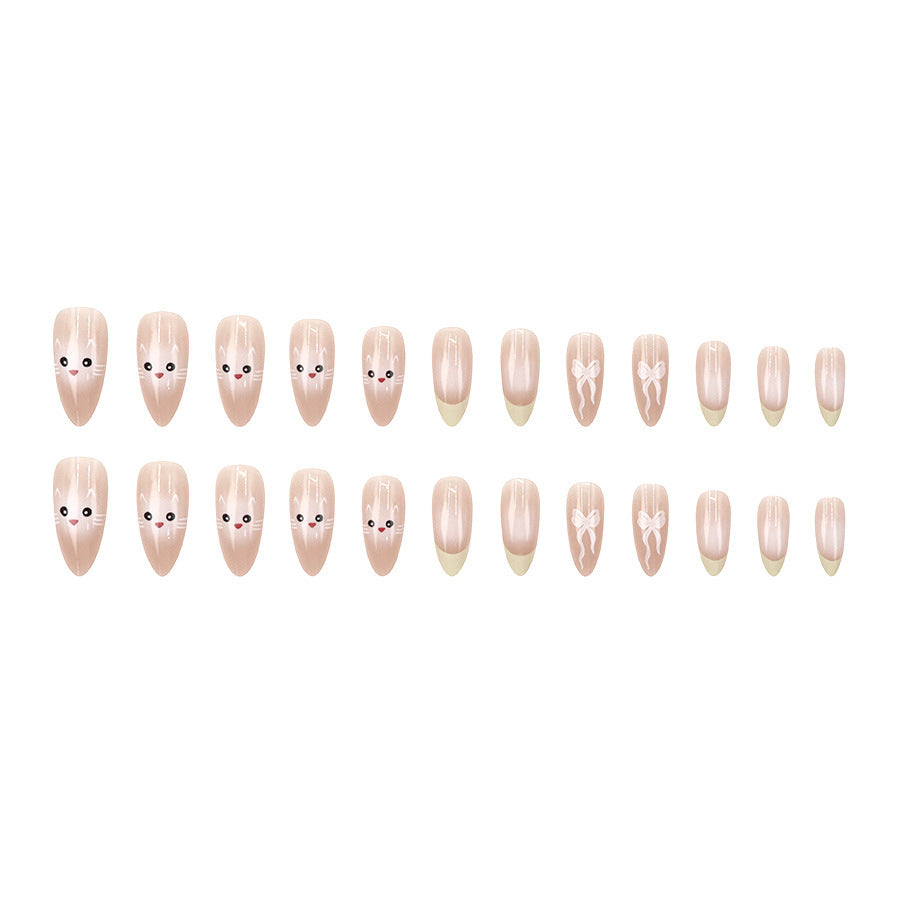 Elegant Minimalist Press-On Nail Set (24pcs) (DESIGN 7624)