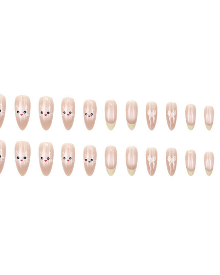 Elegant Minimalist Press-On Nail Set (24pcs) (DESIGN 7624)