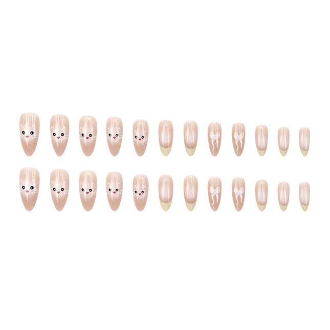 Elegant Minimalist Press-On Nail Set (24pcs) (DESIGN 7624)