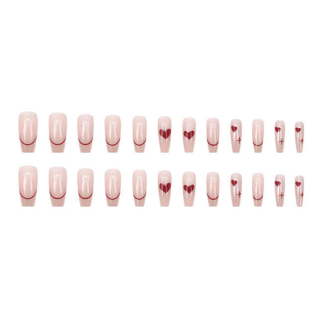 Elegant Minimalist Press-On Nail Set (24pcs) (DESIGN 7535)