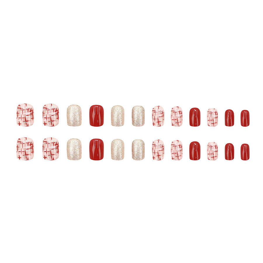 Elegant Minimalist Press-On Nail Set (24pcs) (DESIGN 7615)