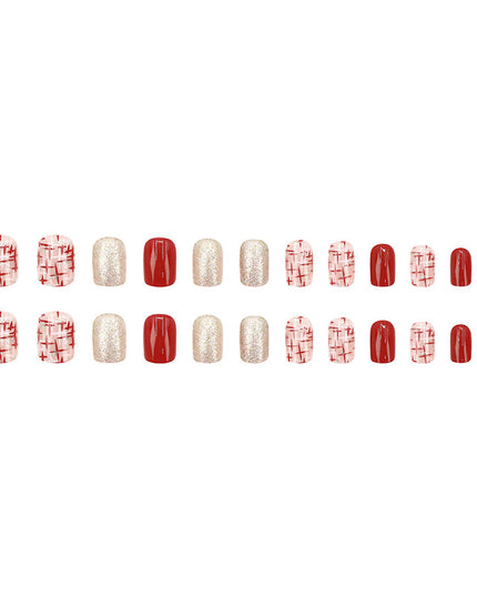 Elegant Minimalist Press-On Nail Set (24pcs) (DESIGN 7615)
