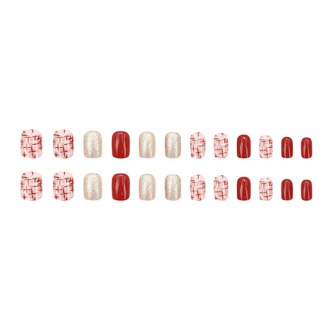 Elegant Minimalist Press-On Nail Set (24pcs) (DESIGN 7615)