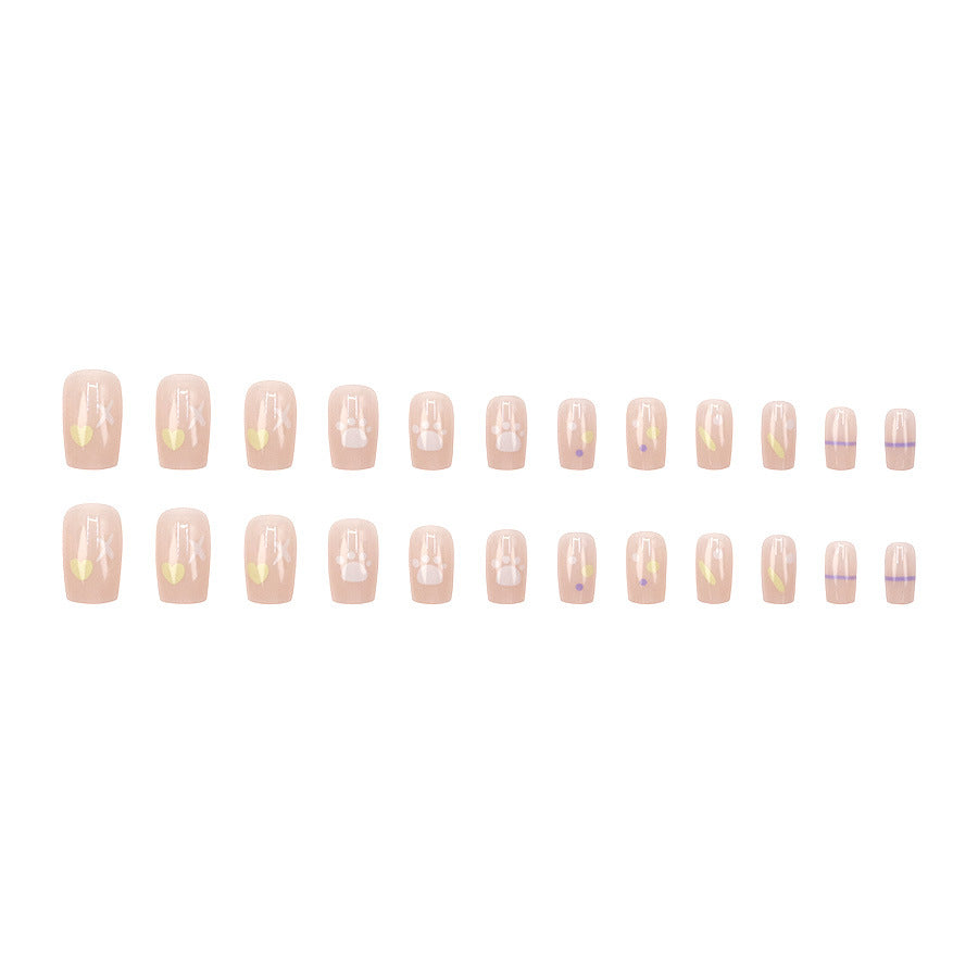 Elegant Minimalist Press-On Nail Set (24pcs) (DESIGN 7637)
