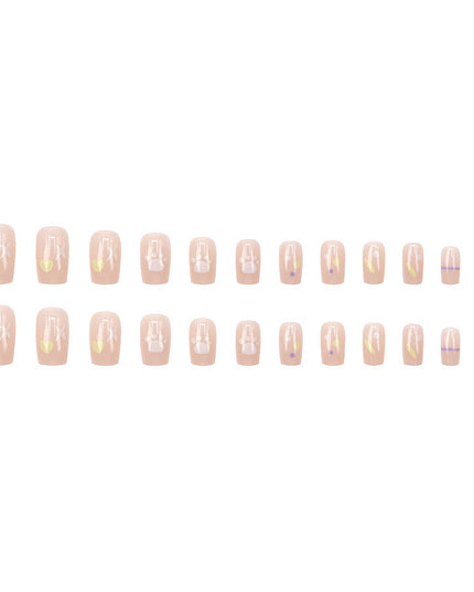 Elegant Minimalist Press-On Nail Set (24pcs) (DESIGN 7637)