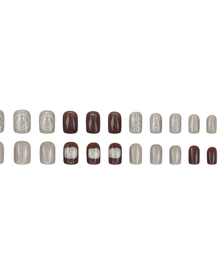 Elegant Minimalist Press-On Nail Set (24pcs) (DESIGN 7594)