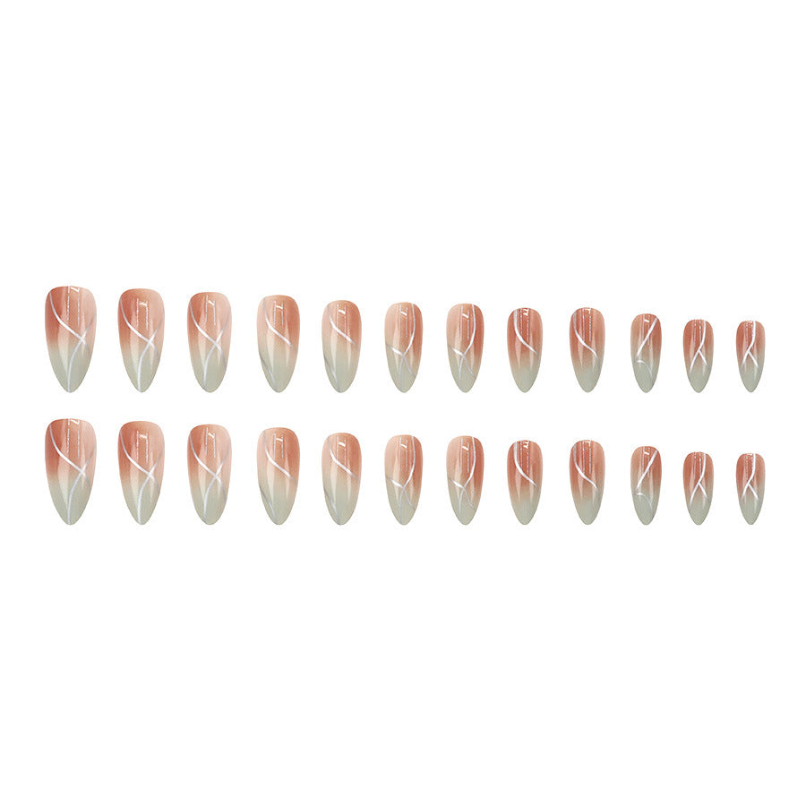 Elegant Minimalist Press-On Nail Set (24pcs) (DESIGN 7641)