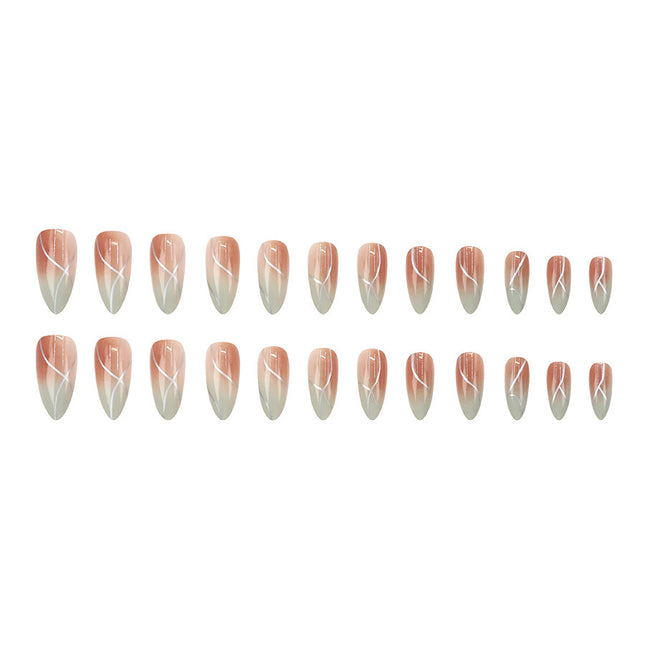 Elegant Minimalist Press-On Nail Set (24pcs) (DESIGN 7641)