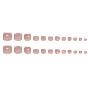 Elegant Minimalist Press-On Nail Set (24pcs) (DESIGN 7486)