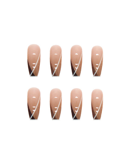 Elegant Minimalist Press-On Nail Set (24pcs) (DESIGN 7369)