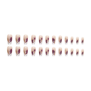 Elegant Minimalist Press-On Nail Set (24pcs) (DESIGN 7371)