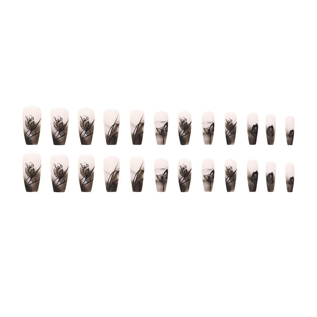 Elegant Minimalist Press-On Nail Set (24pcs) (DESIGN 7668)