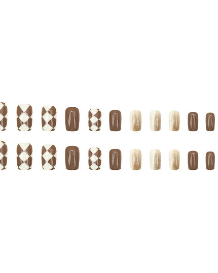 Elegant Minimalist Press-On Nail Set (24pcs) (DESIGN 7590)