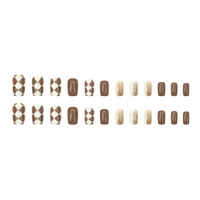 Elegant Minimalist Press-On Nail Set (24pcs) (DESIGN 7590)