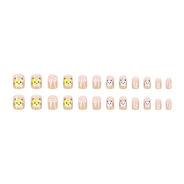 Elegant Minimalist Press-On Nail Set (24pcs) (DESIGN 7602)