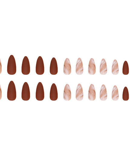 Elegant Minimalist Press-On Nail Set (24pcs) (DESIGN 7392)