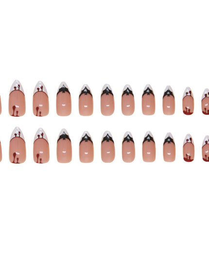 Elegant Minimalist Press-On Nail Set (24pcs) (DESIGN 7435)