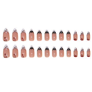 Elegant Minimalist Press-On Nail Set (24pcs) (DESIGN 7435)