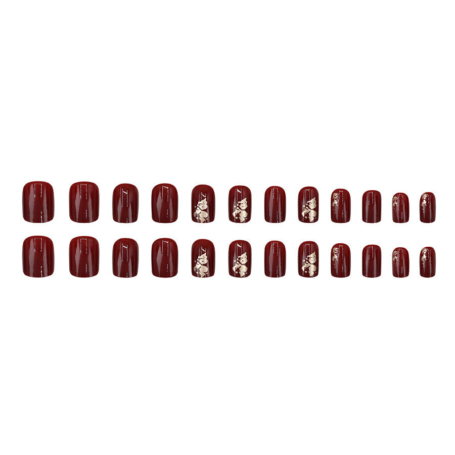 Elegant Minimalist Press-On Nail Set (24pcs) (DESIGN 7559)