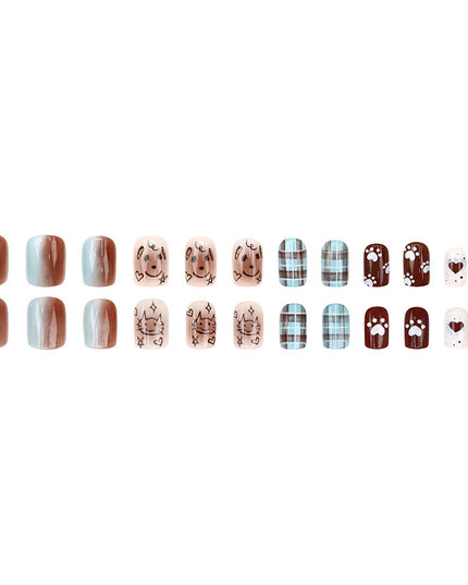 Elegant Minimalist Press-On Nail Set (24pcs) (DESIGN 7576)