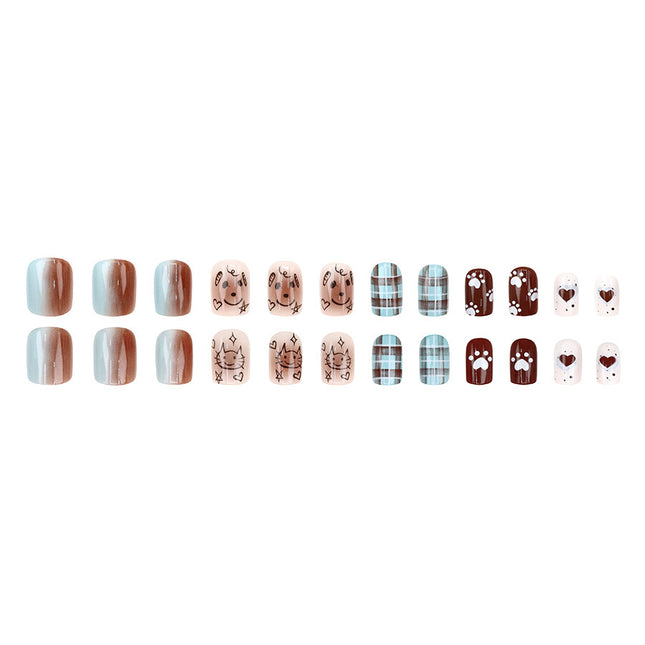 Elegant Minimalist Press-On Nail Set (24pcs) (DESIGN 7576)