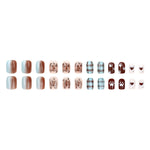 Elegant Minimalist Press-On Nail Set (24pcs) (DESIGN 7576)