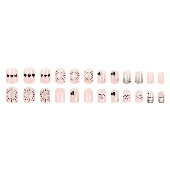 Elegant Minimalist Press-On Nail Set (24pcs) (DESIGN 7554)