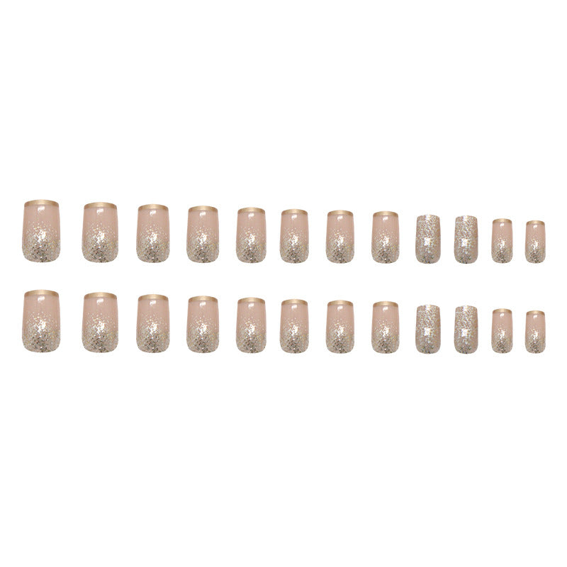 Elegant Minimalist Press-On Nail Set (24pcs) (DESIGN 7402)
