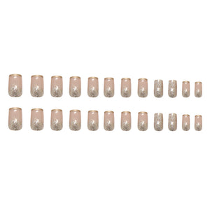 Elegant Minimalist Press-On Nail Set (24pcs) (DESIGN 7402)