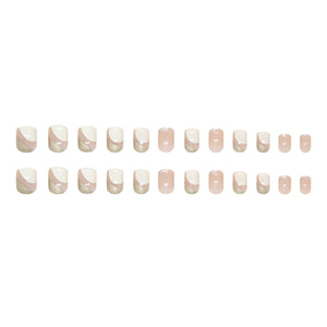Elegant Minimalist Press-On Nail Set (24pcs) (DESIGN 7448)