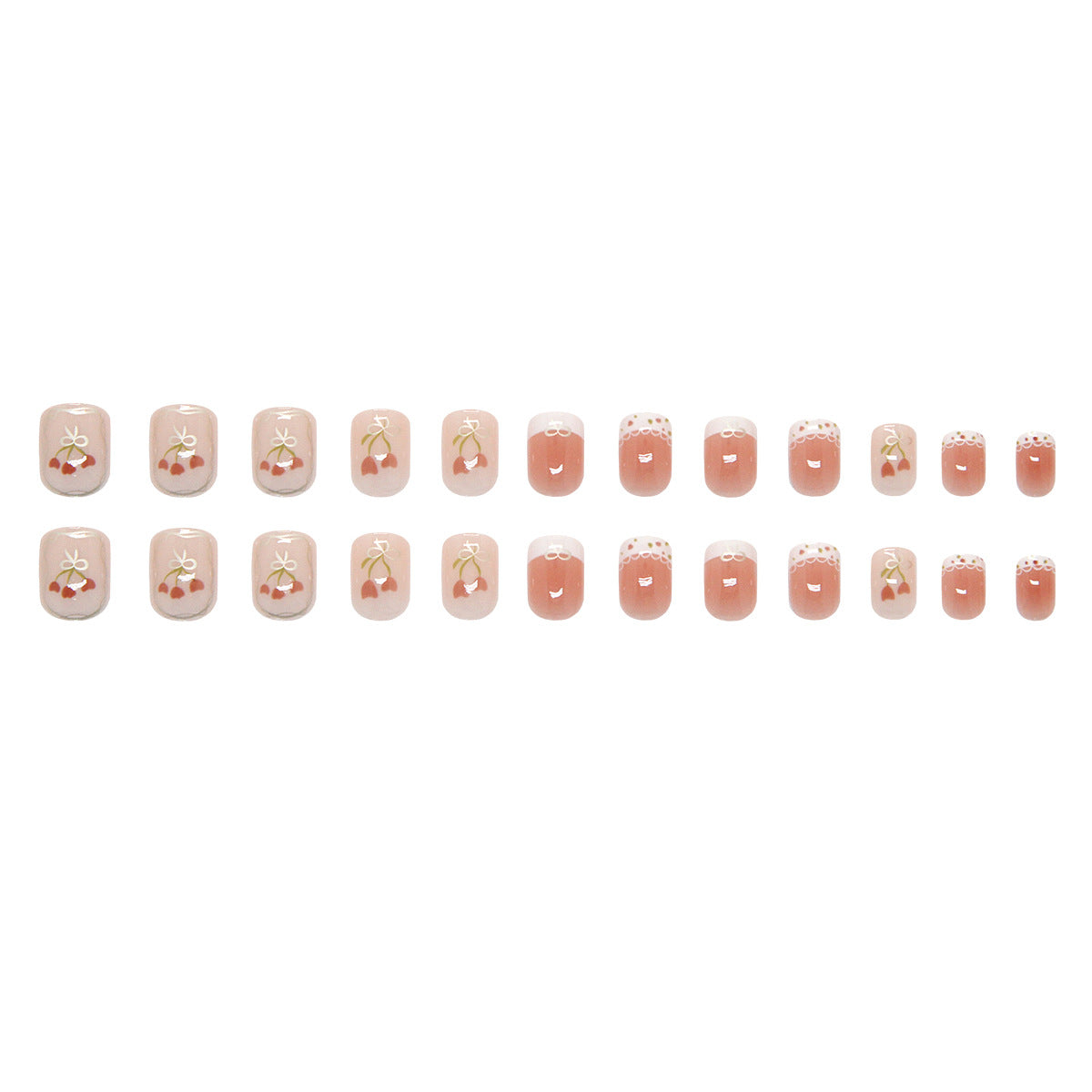 Elegant Minimalist Press-On Nail Set (24pcs) (DESIGN 7308)