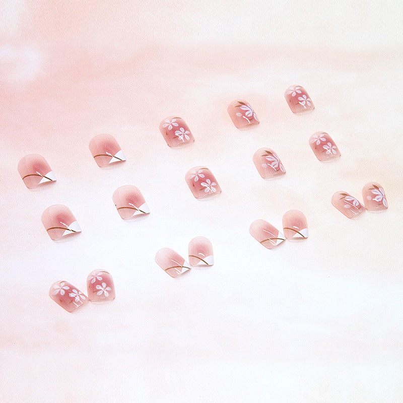 Elegant Minimalist Press-On Nail Set (24pcs) (DESIGN 7412)