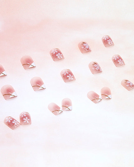 Elegant Minimalist Press-On Nail Set (24pcs) (DESIGN 7412)