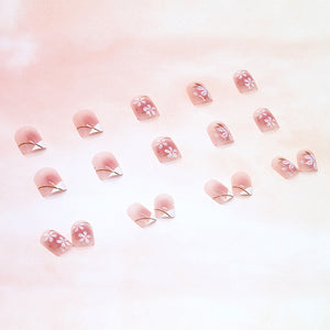 Elegant Minimalist Press-On Nail Set (24pcs) (DESIGN 7412)