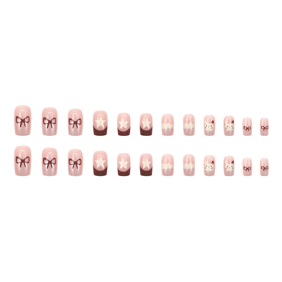 Elegant Minimalist Press-On Nail Set (24pcs) (DESIGN 7643)
