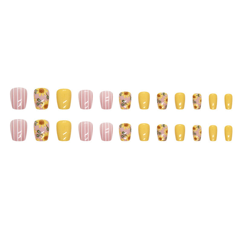 Elegant Minimalist Press-On Nail Set (24pcs) (DESIGN 7389)