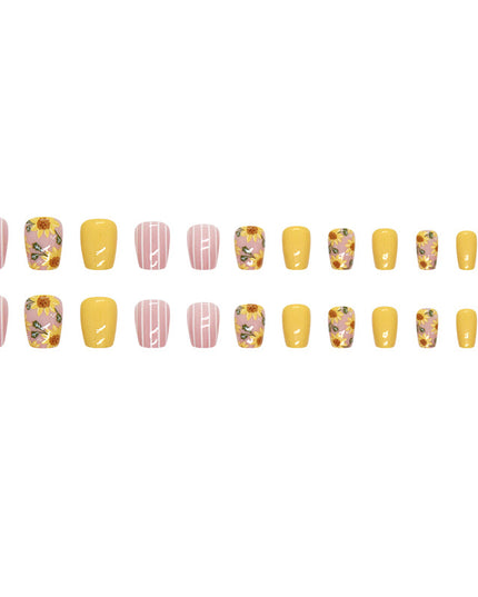 Elegant Minimalist Press-On Nail Set (24pcs) (DESIGN 7389)