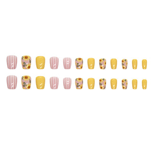 Elegant Minimalist Press-On Nail Set (24pcs) (DESIGN 7389)