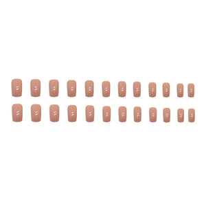 Elegant Minimalist Press-On Nail Set (24pcs) (DESIGN 7420)