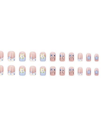 Elegant Minimalist Press-On Nail Set (24pcs) (DESIGN 7659)