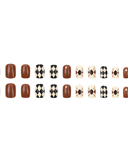 Elegant Minimalist Press-On Nail Set (24pcs) (DESIGN 7556)