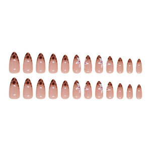 Elegant Minimalist Press-On Nail Set (24pcs) (DESIGN 7388)