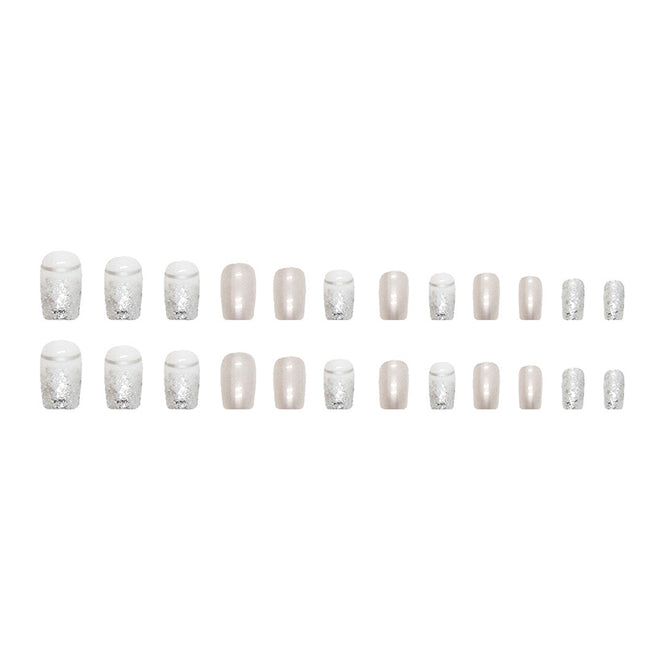 Elegant Minimalist Press-On Nail Set (24pcs) (DESIGN 7476)