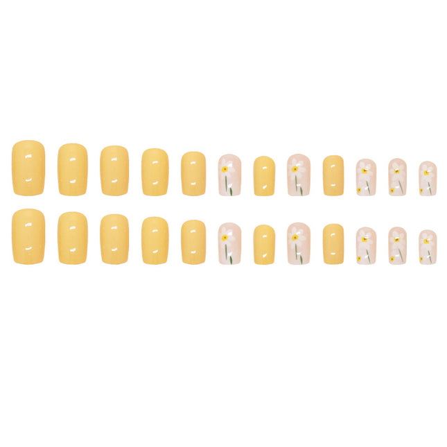 Elegant Minimalist Press-On Nail Set (24pcs) (DESIGN 7474)