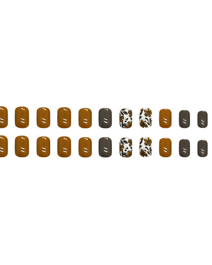 Elegant Minimalist Press-On Nail Set (24pcs) (DESIGN 7396)