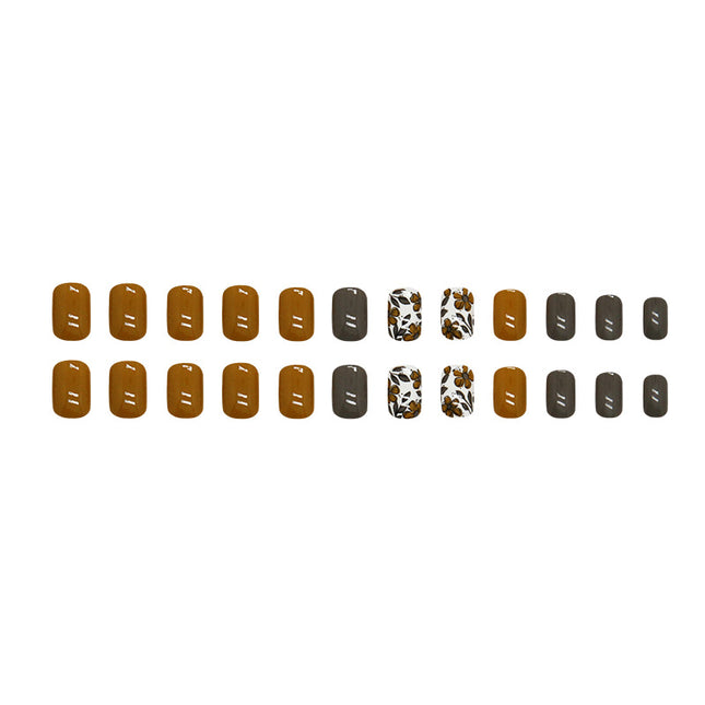 Elegant Minimalist Press-On Nail Set (24pcs) (DESIGN 7396)