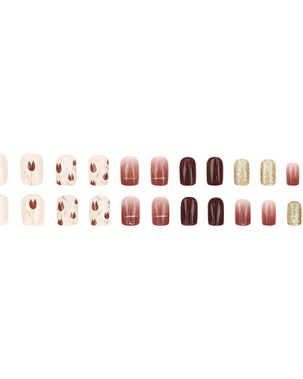 Elegant Minimalist Press-On Nail Set (24pcs) (DESIGN 7647)